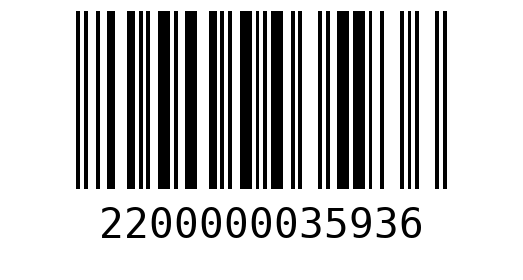 Штрихкод 2200000035936