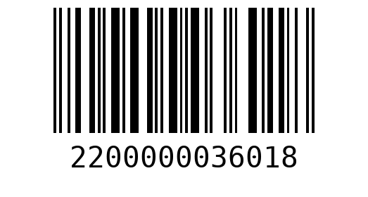 Штрихкод 2200000036018