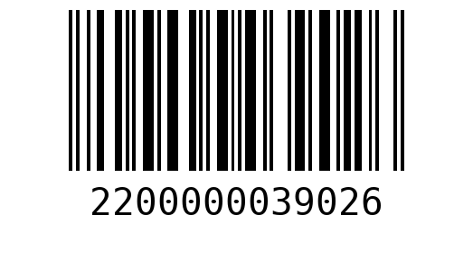 Штрихкод 2200000039026