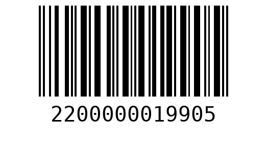 Штрихкод 2200000019905