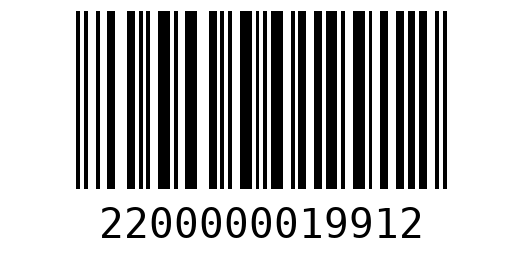 Штрихкод 2200000019912