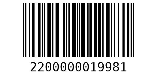 Штрихкод 2200000019981