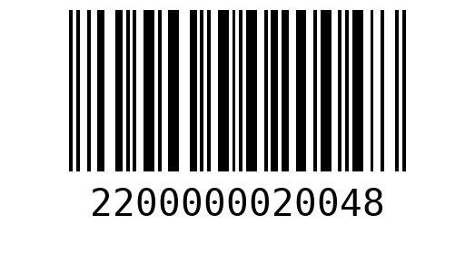 Штрихкод 2200000020048
