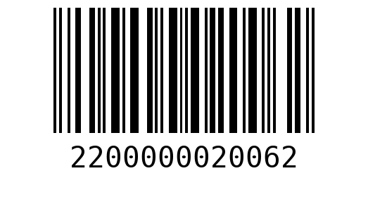Штрихкод 2200000020062