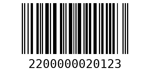 Штрихкод 2200000020123