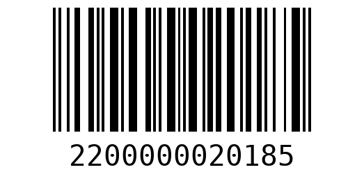Штрихкод 2200000020185
