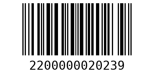 Штрихкод 2200000020239