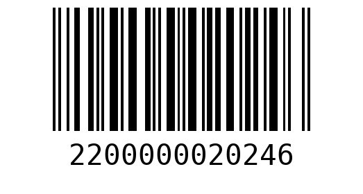 Штрихкод 2200000020246