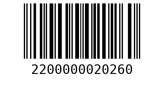 Штрихкод 2200000020260