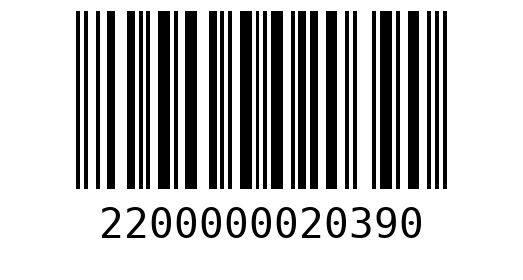 Штрихкод 2200000020390
