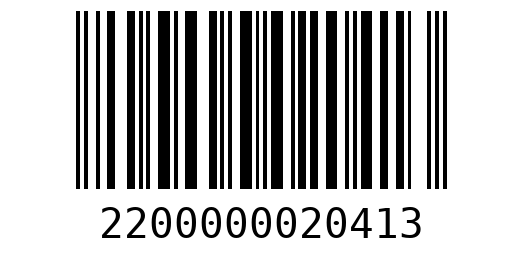 Штрихкод 2200000020413