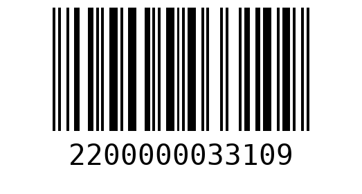 Штрихкод 2200000033109