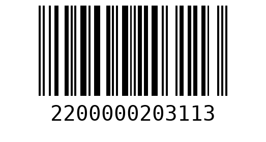 Штрихкод 2200000203113