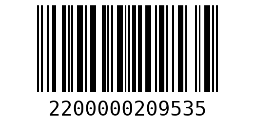Штрихкод 2200000209535