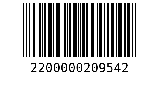Штрихкод 2200000209542