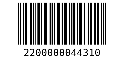 Штрихкод 2200000044310