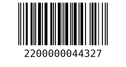 Штрихкод 2200000044327