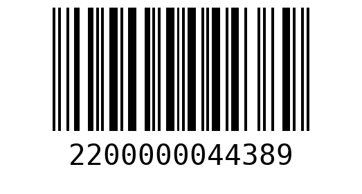 Штрихкод 2200000044389