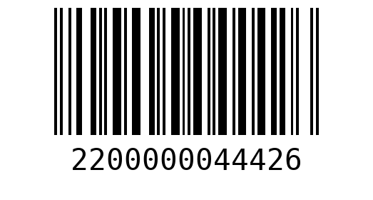 Штрихкод 2200000044426