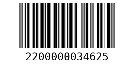 Штрихкод 2200000034625
