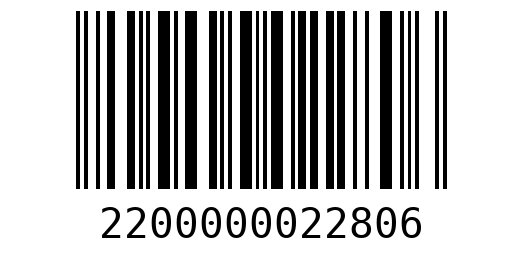 Штрихкод 2200000022806