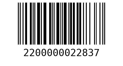 Штрихкод 2200000022837