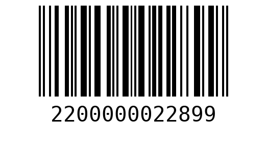 Штрихкод 2200000022899