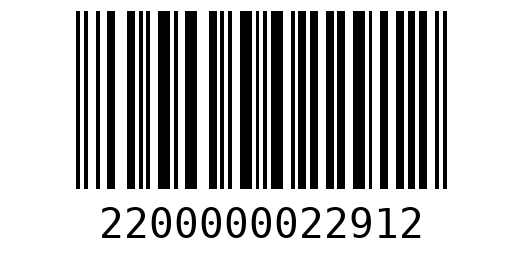 Штрихкод 2200000022912