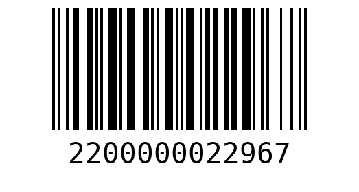 Штрихкод 2200000022967
