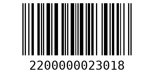 Штрихкод 2200000023018