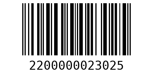 Штрихкод 2200000023025
