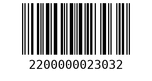 Штрихкод 2200000023032