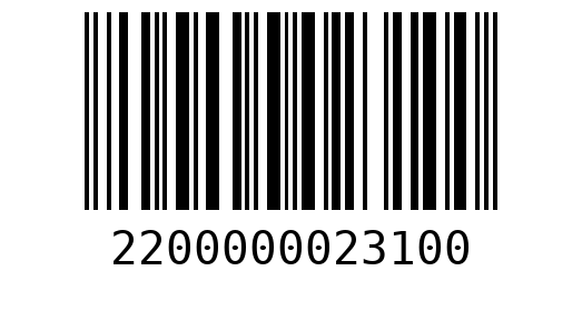 Штрихкод 2200000023100