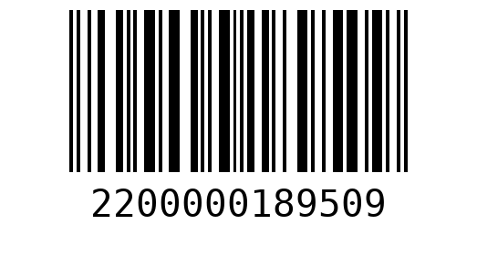 Штрихкод 2200000189509