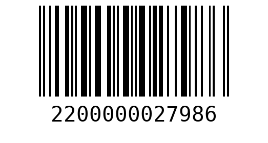 Штрихкод 2200000027986