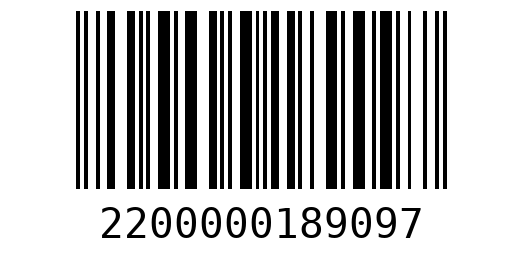 Штрихкод 2200000189097