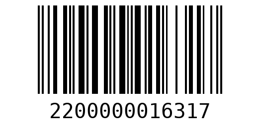 Штрихкод 2200000016317