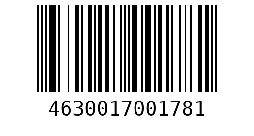 Штрихкод 4630017001781