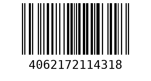 Штрихкод 4062172114318