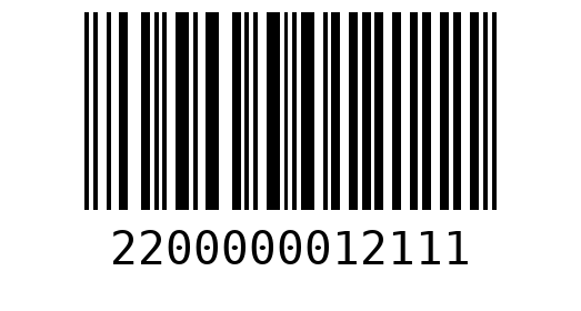 Штрихкод 2200000012111