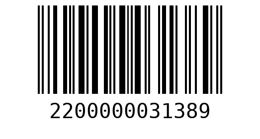 Штрихкод 2200000031389
