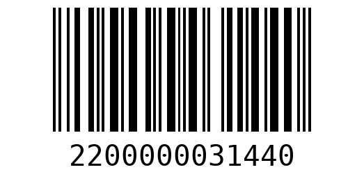 Штрихкод 2200000031440
