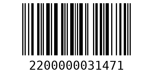 Штрихкод 2200000031471