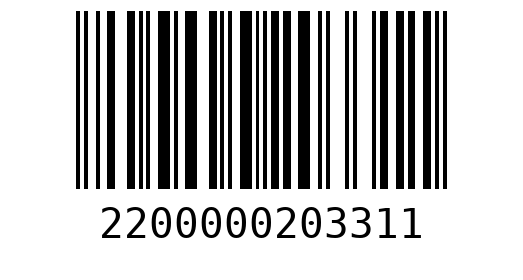 Штрихкод 2200000203311