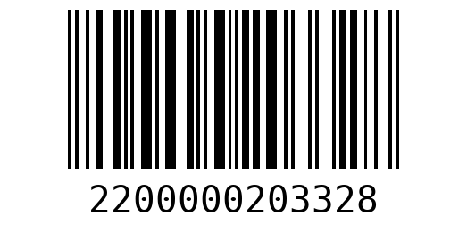 Штрихкод 2200000203328