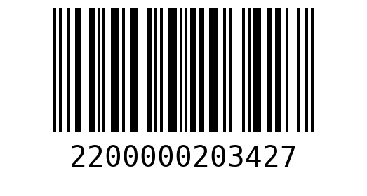 Штрихкод 2200000203427