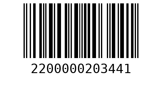 Штрихкод 2200000203441