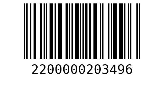 Штрихкод 2200000203496