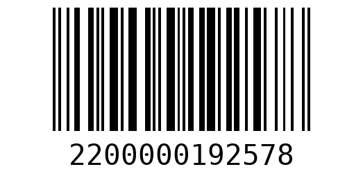 Штрихкод 2200000192578