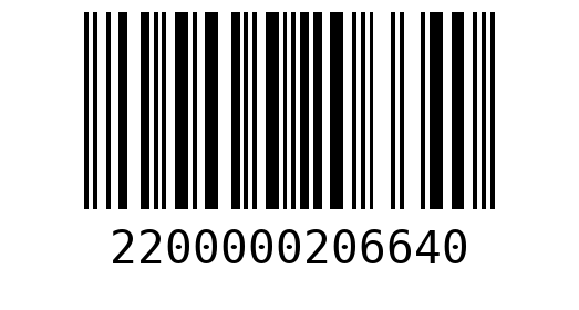 Штрихкод 2200000206640